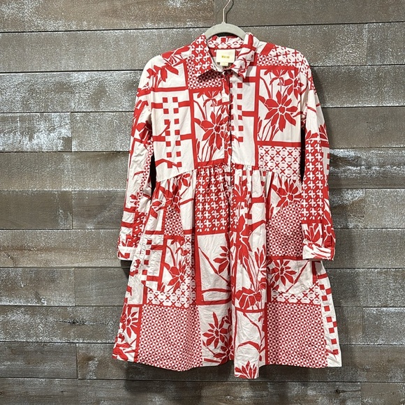 Maeve Anthropologie Dress Sz XS The Printmaker boho babydoll - Picture 2 of 11